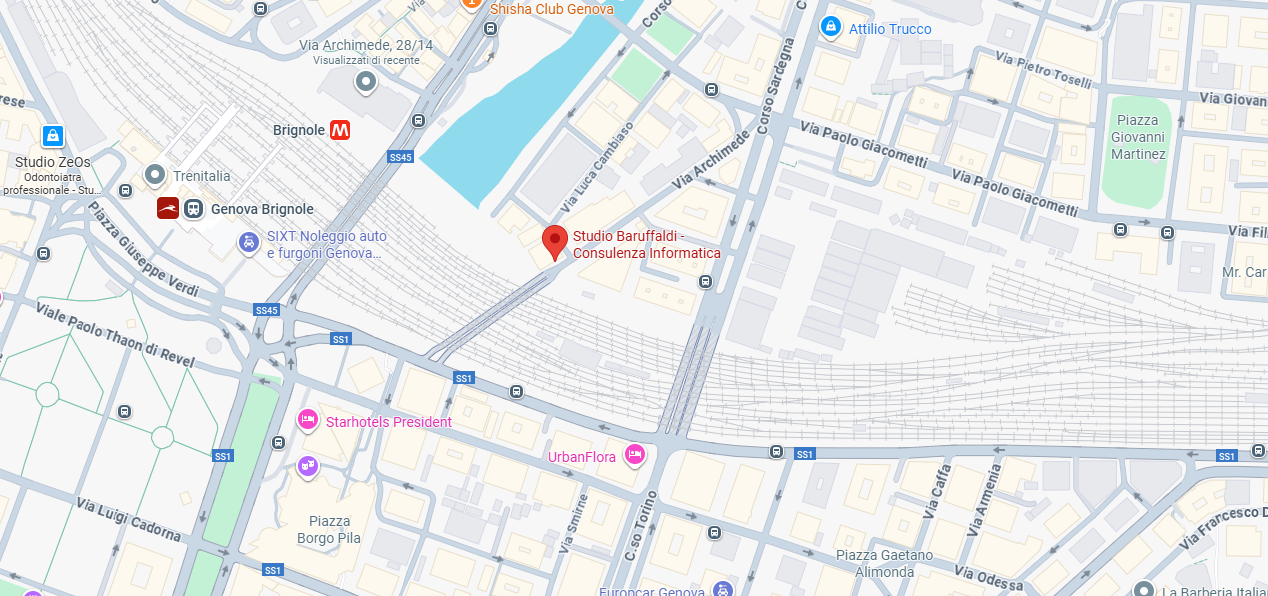 mappa sede Studio Baruffaldi